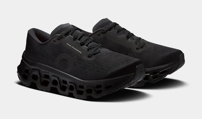 Cloudmonster 3 Womens Running Shoes (Black/Black) — view 4 of 4
