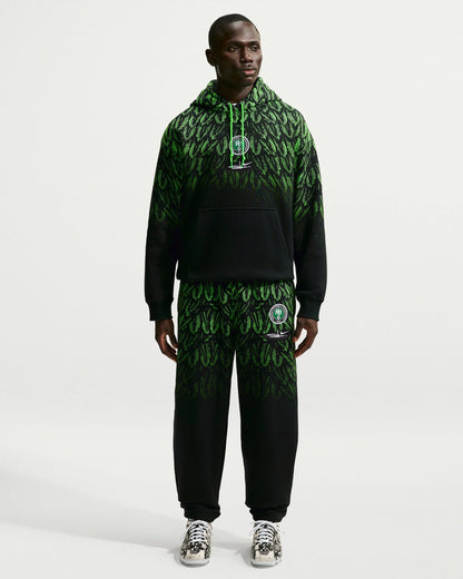 Nike x Slawn Ng Fleece Pant - Black/ Poison Green — view 3 of 5