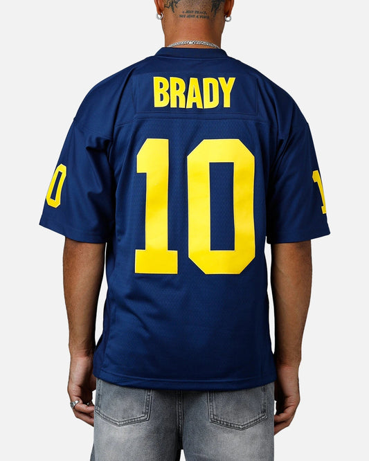 Mitchell & Ness University Of Michigan Wolverines Tom Brady #10 1999 Home Jersey Navy — view 1 of 6