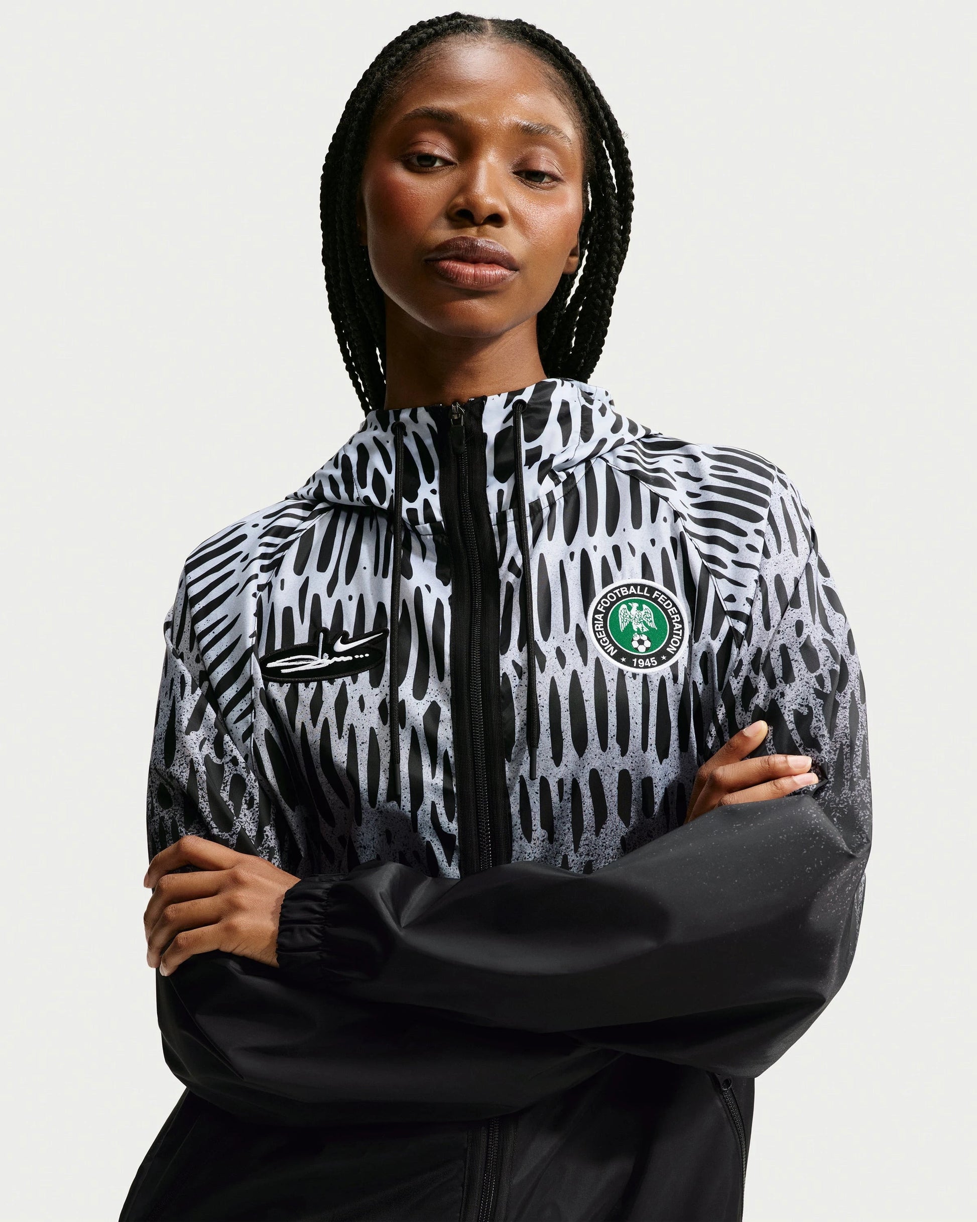 Nike x Slawn Ng Anthem Jacket - Black/ White — view 2 of 6