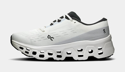 Cloudmonster 3 Womens Running Shoes (White) — view 3 of 4