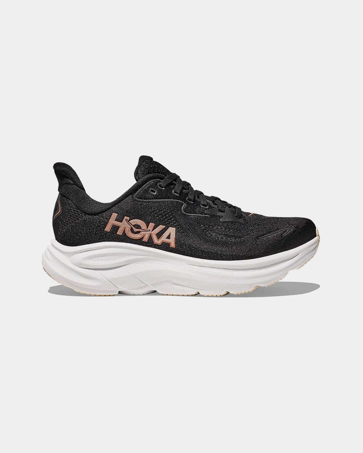 Clifton 10 Womens Running Shoes (Black/Rose Gold) — view 1 of 4