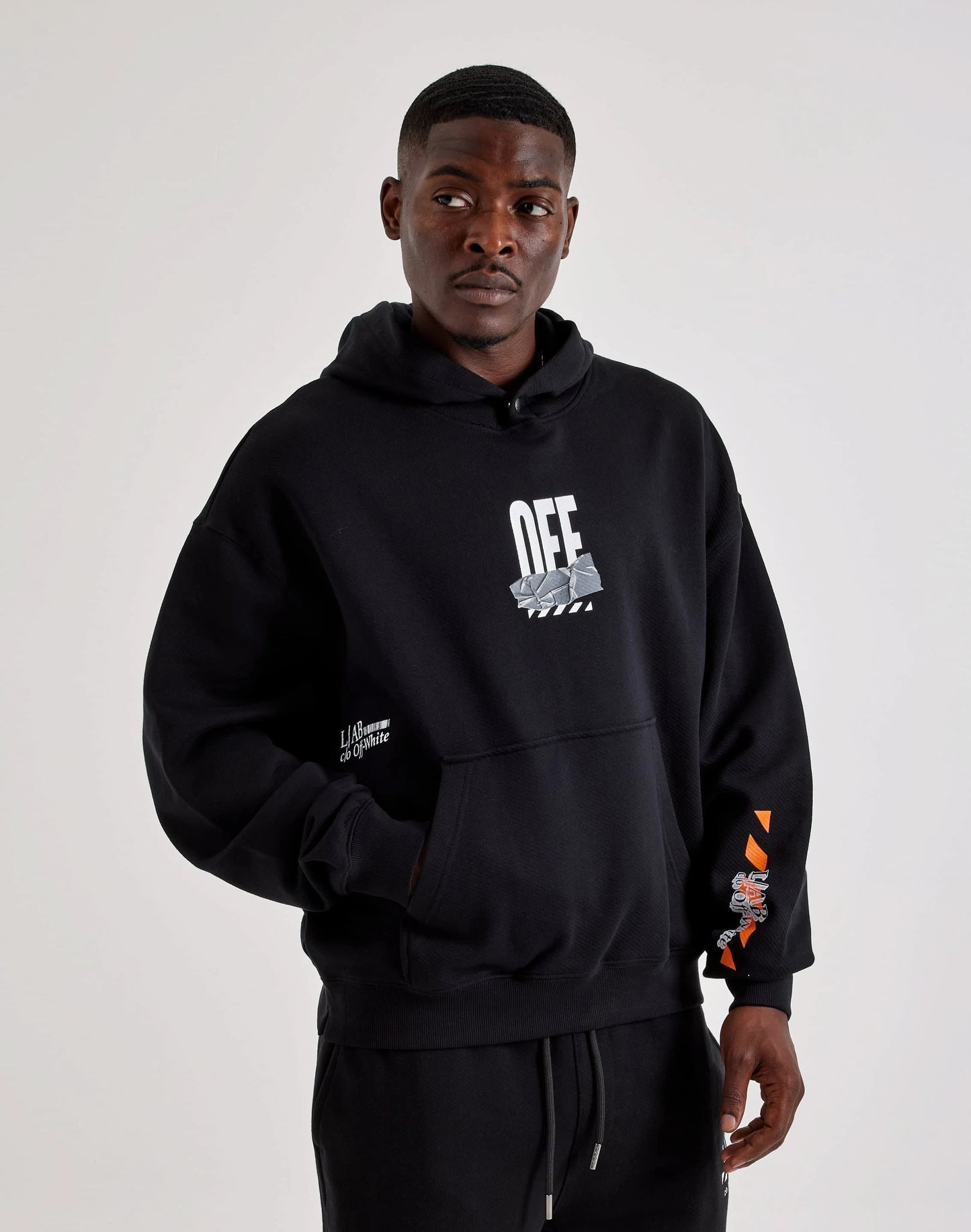Off-White L/AB Duct Tape Fleece Hoodie — view 5 of 6