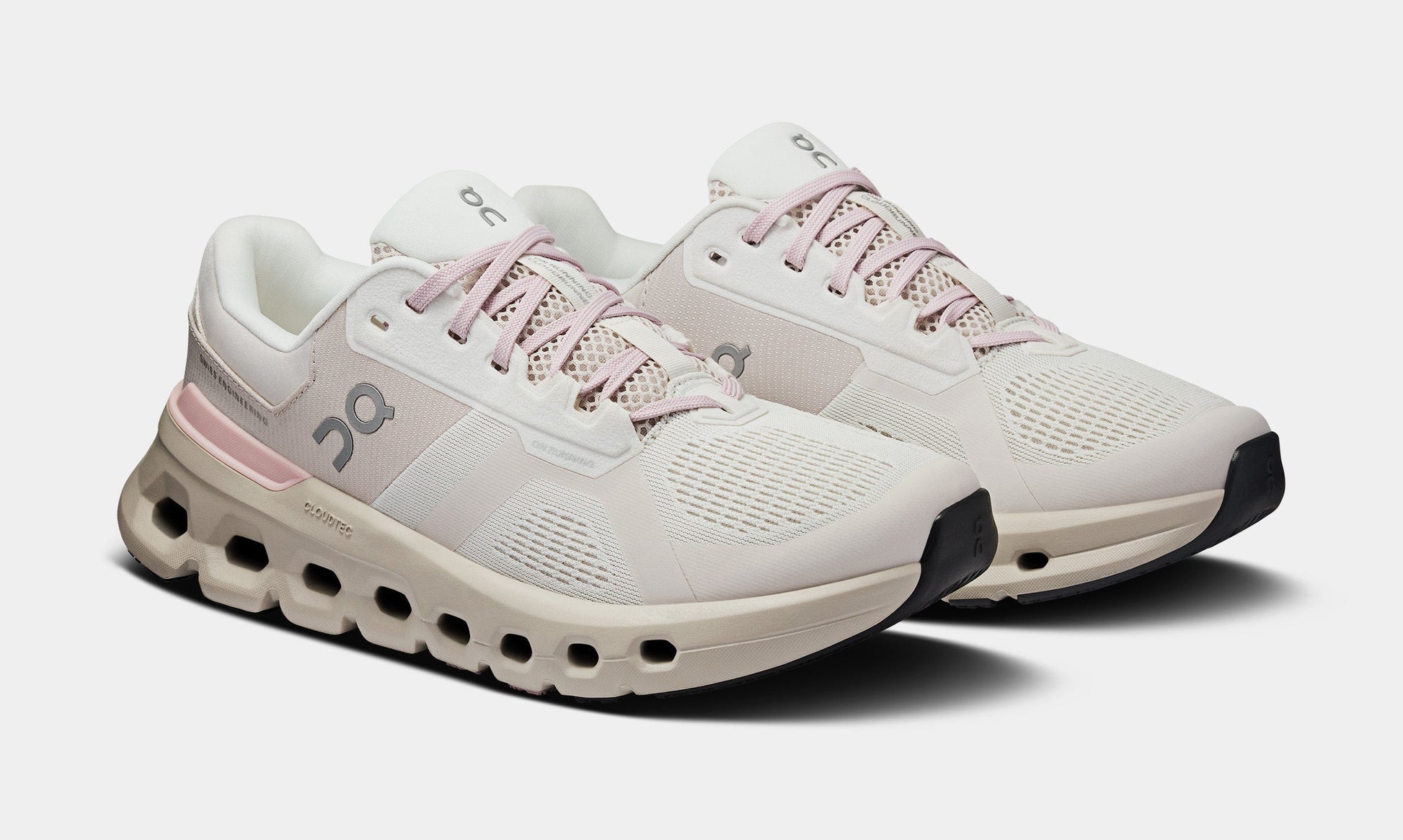 Cloudrunner 2 Womens Running Shoes (Silver/Mauve) — view 4 of 4