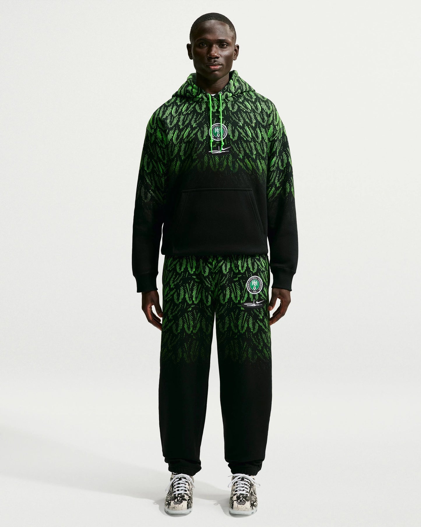 Nike x Slawn Ng Hoodie - Black/ Poison Green — view 5 of 6