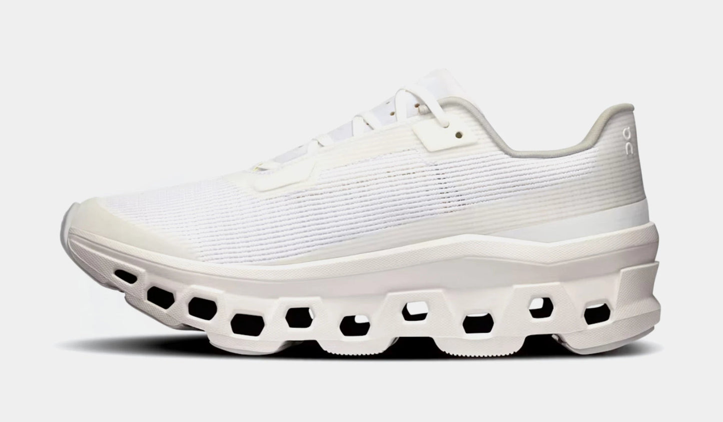Cloudmonster Void Womens Running Shoes (White/White) — view 3 of 4