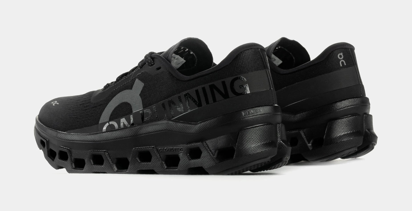 Cloudmonster Womens Running Shoes (Black/Black) — view 5 of 6