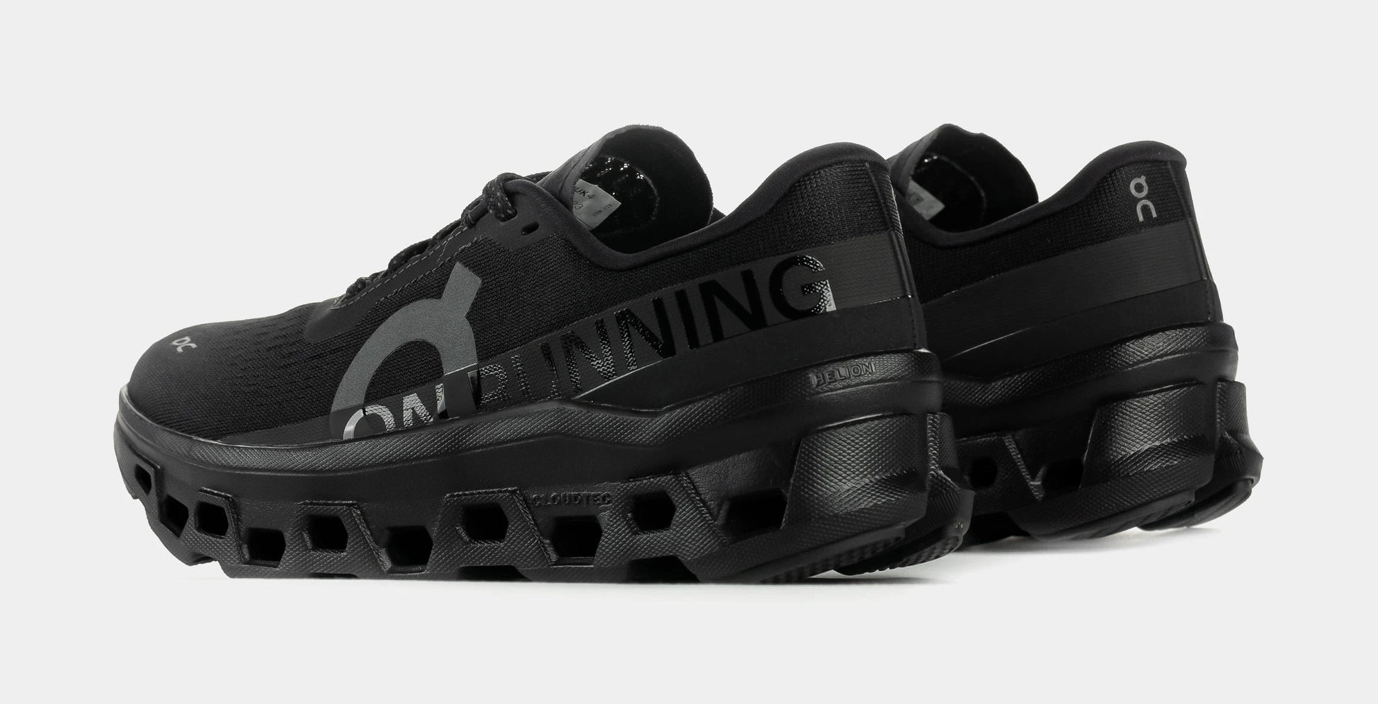 Cloudmonster Womens Running Shoes (Black/Black) — view 5 of 6