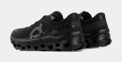 Cloudmonster Womens Running Shoes (Black/Black) — view 5 of 6
