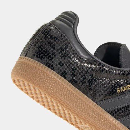 Samba OG Faux Snakeskin Womens Lifestyle Shoes (Black/Gum) — view 4 of 4