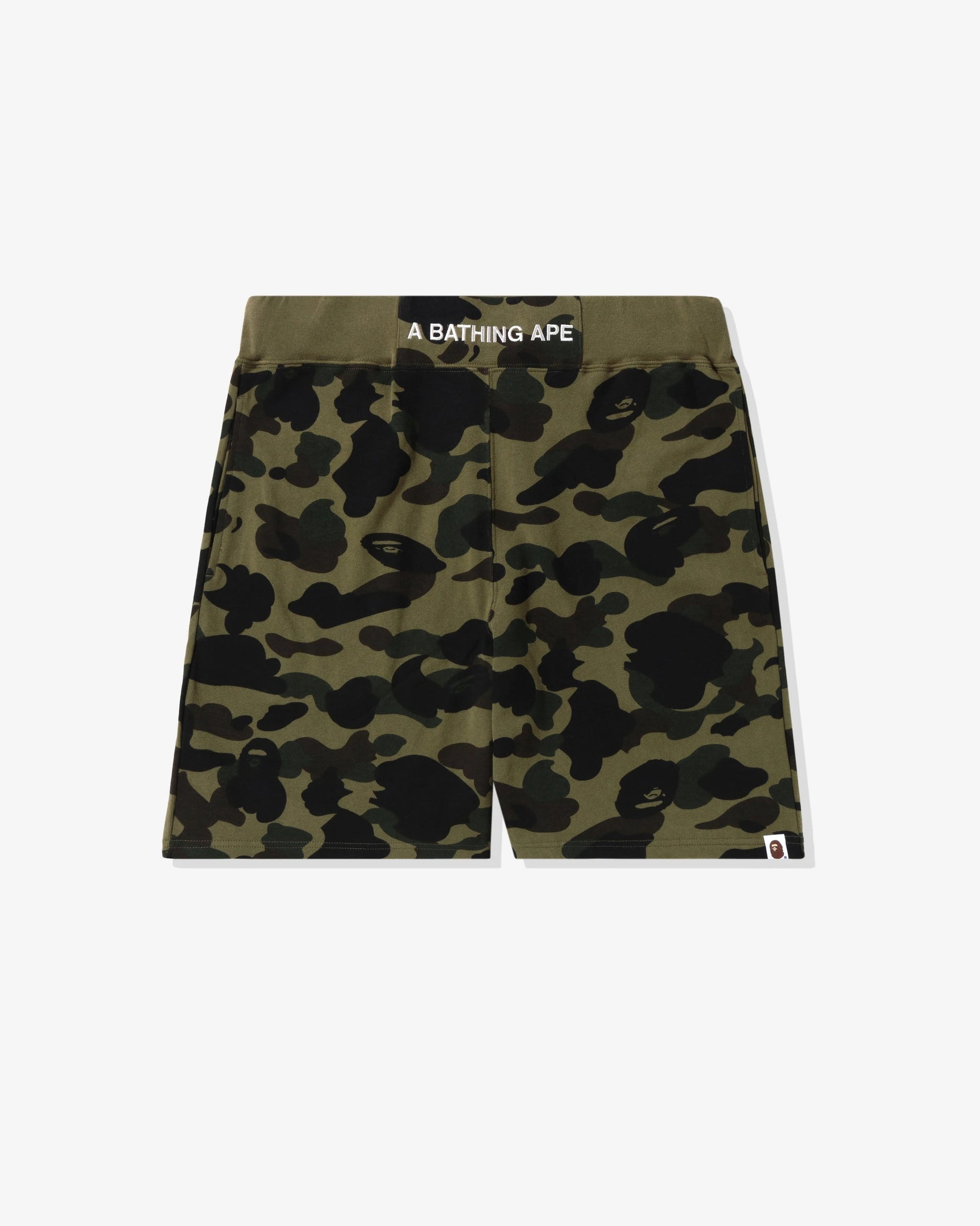 BAPE 1st Camo Sweat Shorts - Green Camo — view 1 of 4