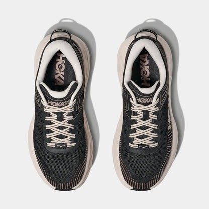 Bondi 7 Womens Running Shoes (Black/Rose Cream) — view 2 of 3