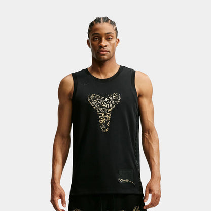 Kobe Basketball Mens Tank Top in Black / Metallic Gold — view 1 of 4
