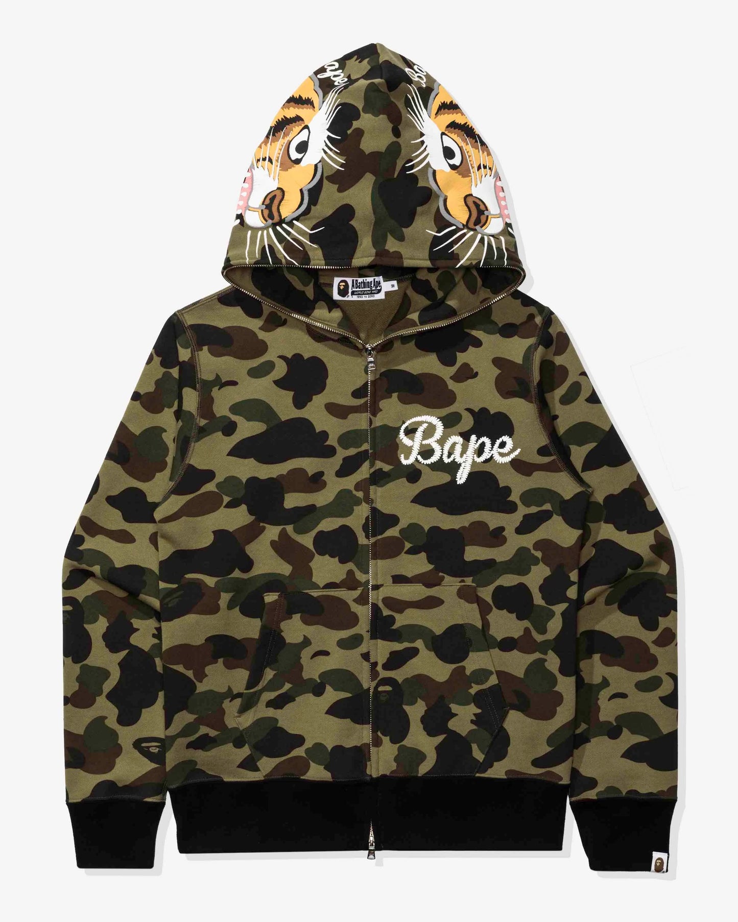 BAPE 1st Camo Tiger Full Zip Hoodie - Green Camo — view 1 of 4