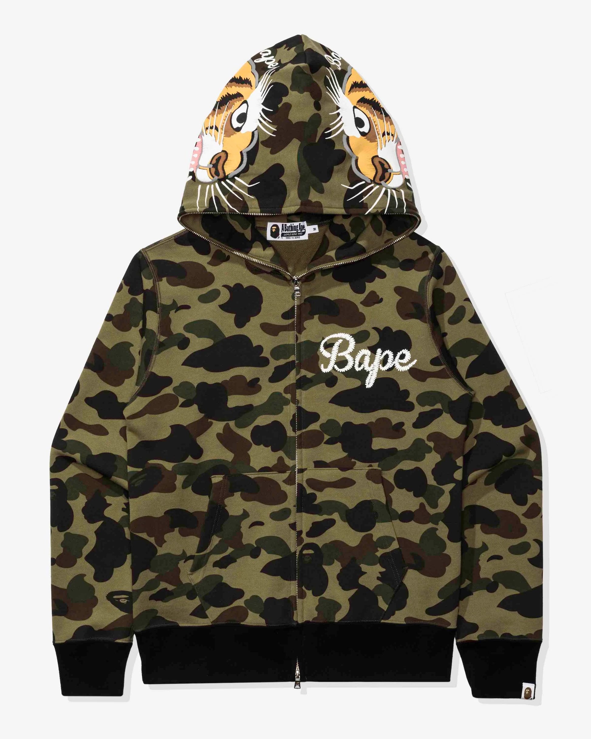 BAPE 1st Camo Tiger Full Zip Hoodie - Green Camo — view 1 of 4
