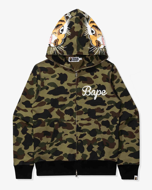 BAPE 1st Camo Tiger Full Zip Hoodie - Green Camo — view 1 of 4