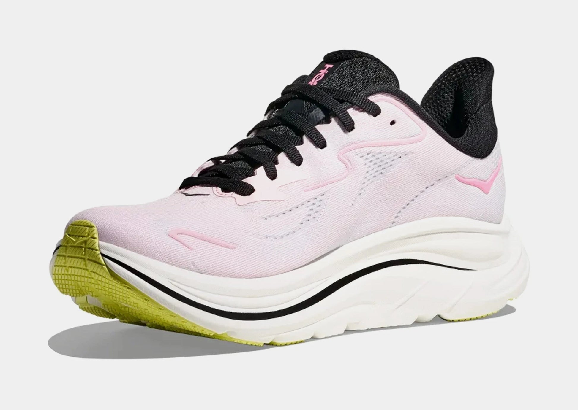 Clifton 10 Womens Running Shoes (Pink/White) — view 3 of 4