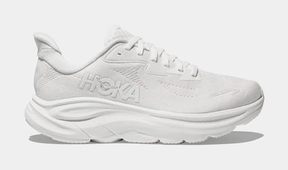 Clifton 10 Womens Running Shoes (White/White) — view 2 of 4