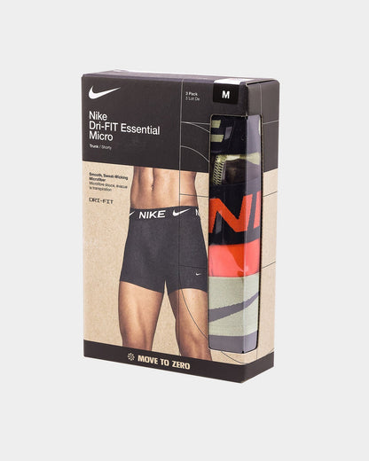 Nike Dri-FIT Essential Micro Trunk 3 Pack Multi-Coloured — view 2 of 5