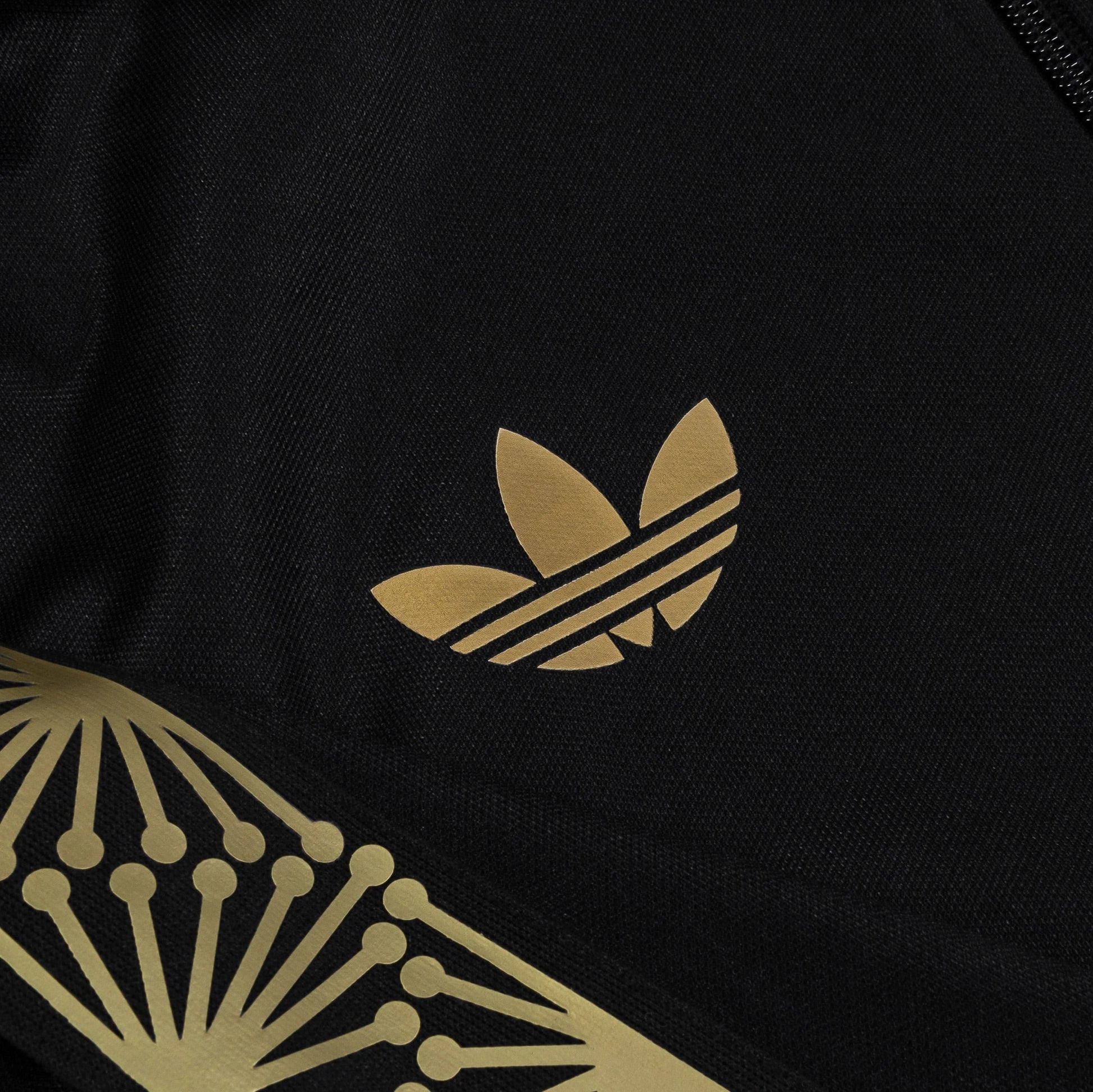 Mexico National Knit Track Mens Jacket (Black/Gold) — view 5 of 5