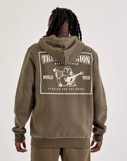 True Religion Big-T Full-Zip Fleece Hoodie — view 2 of 4