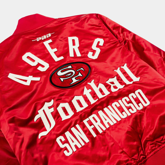 San Francisco 49ers Original Satin Mens Jacket (Red/White) — view 2 of 4