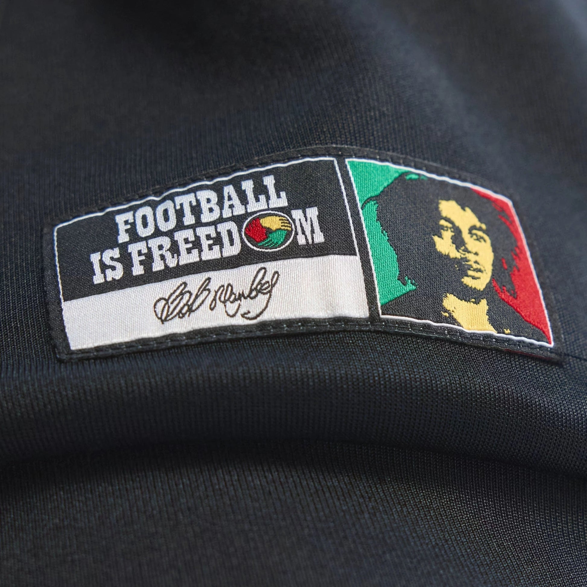 Jamaica x Bob Marley Originals Track Mens Jacket (Black) — view 3 of 4