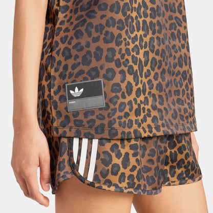 adidas Originals Leopard Football Womens Jersey (Multi Color/Bronze Strata)