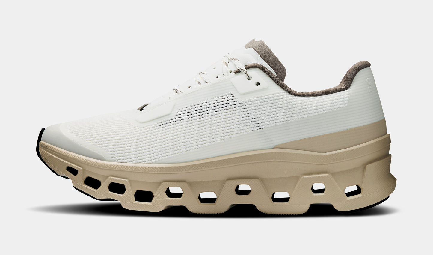 Cloudmonster Void LNY Womens Running Shoes (Ivory/Sand) — view 3 of 4