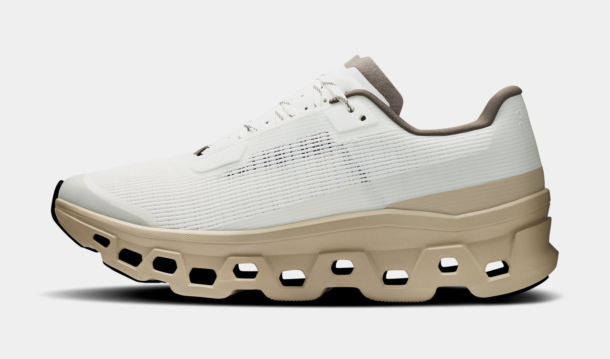 Cloudmonster Void LNY Womens Running Shoes (Ivory/Sand) — view 3 of 4