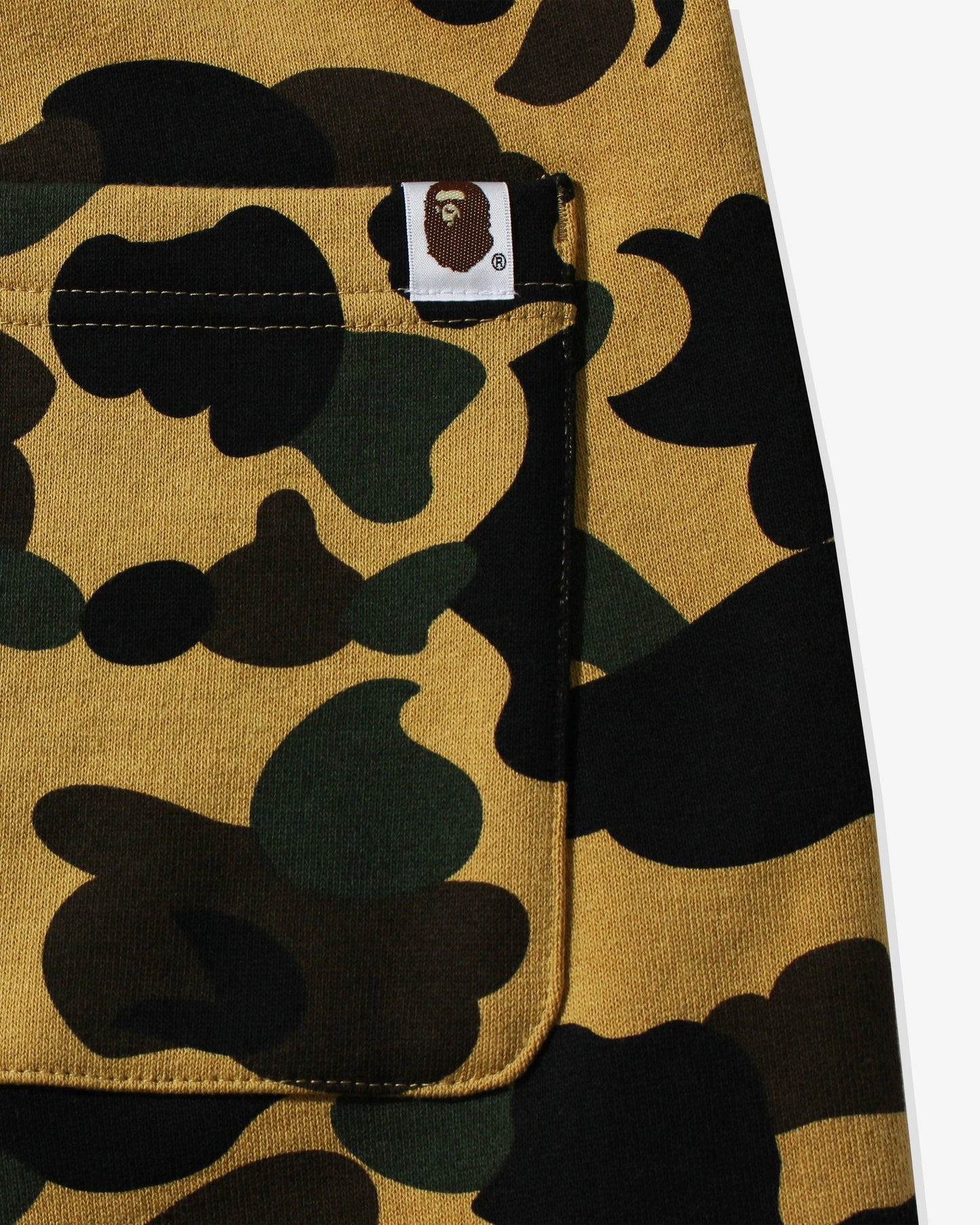 BAPE 1st Camo Shark Slim Fit Sweat Pants - Yellow Camo — view 4 of 4