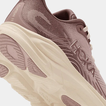 Clifton 11 Womens Running Shoes (Pink Opal/Quartzite) — view 3 of 3