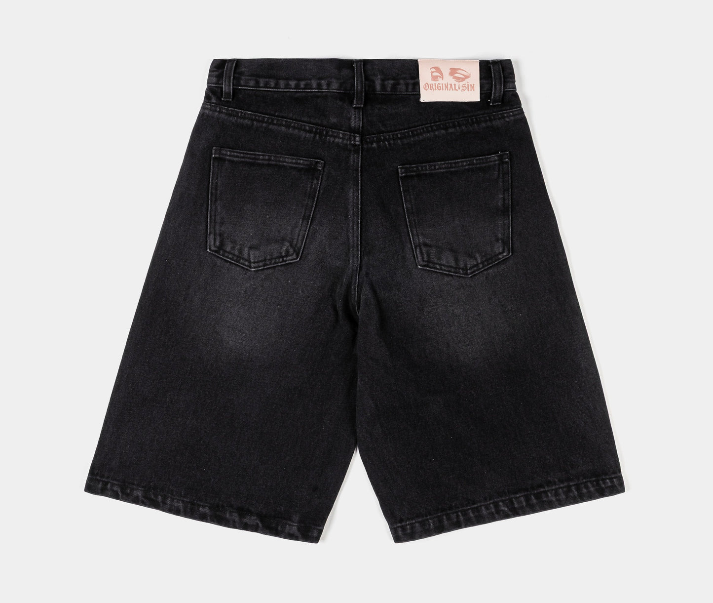 Original Sin God's Favorite Denim Womens Shorts (Black/Silver)