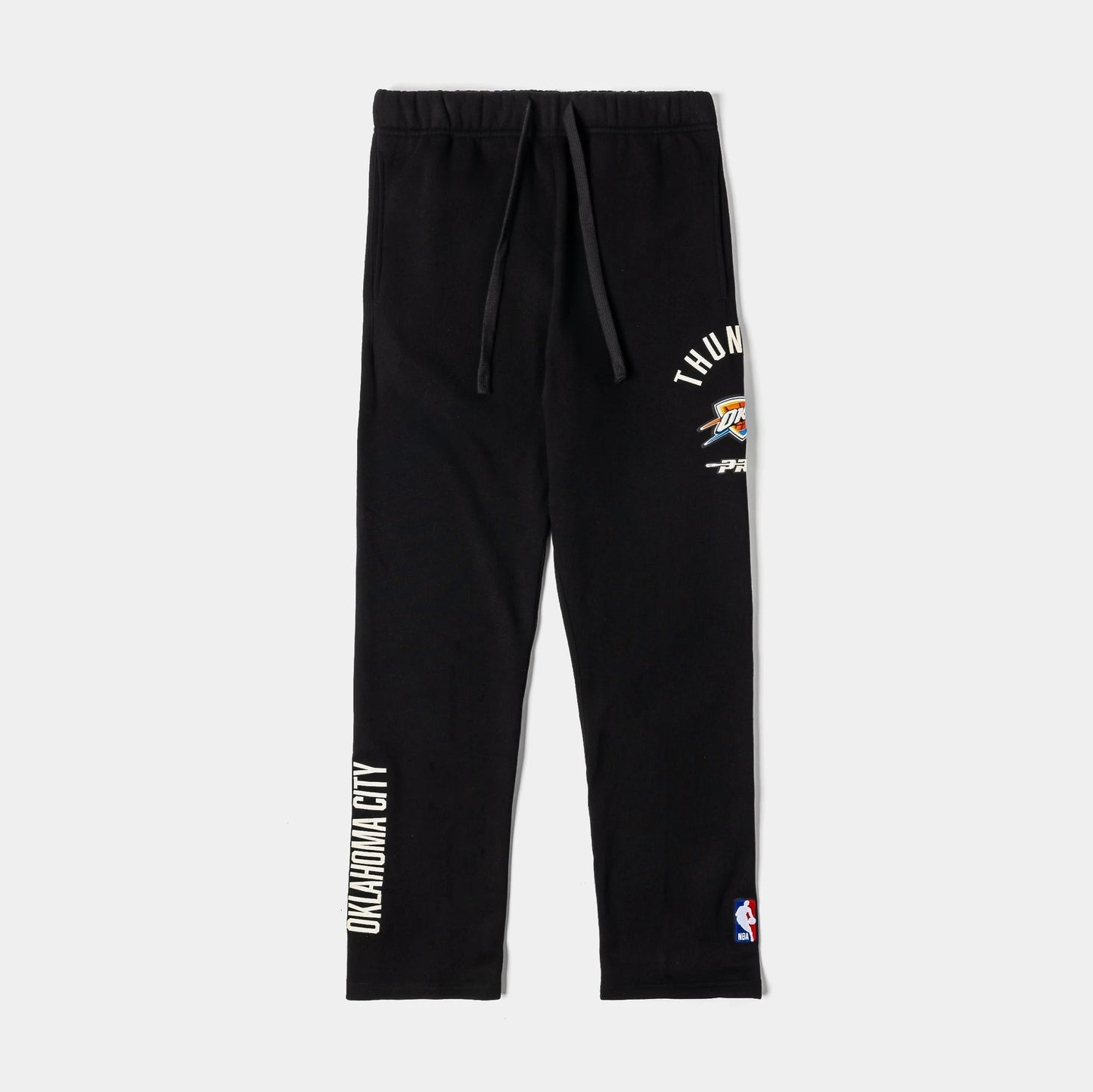 Oklahoma City Thunder Original Fleece Mens Sweatpants (Black/White) — view 1 of 4