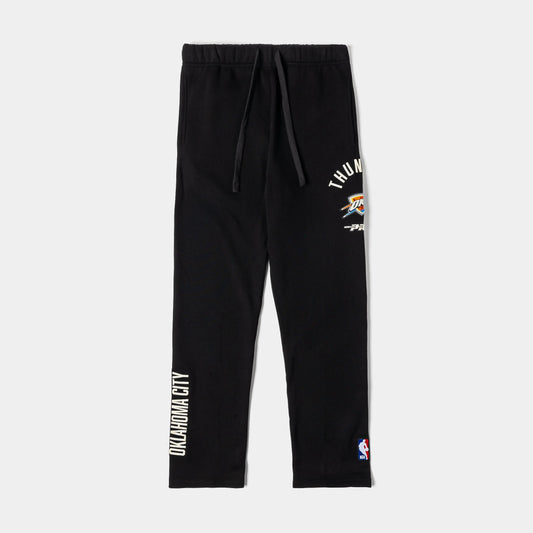 Oklahoma City Thunder Original Fleece Mens Sweatpants (Black/White) — view 1 of 4