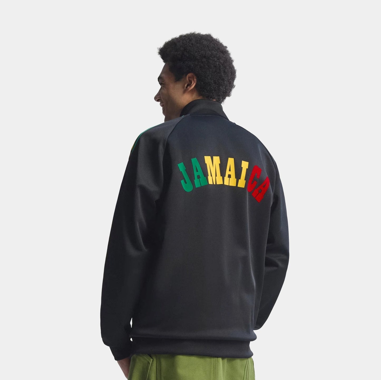 Jamaica x Bob Marley Originals Track Mens Jacket (Black) — view 2 of 4