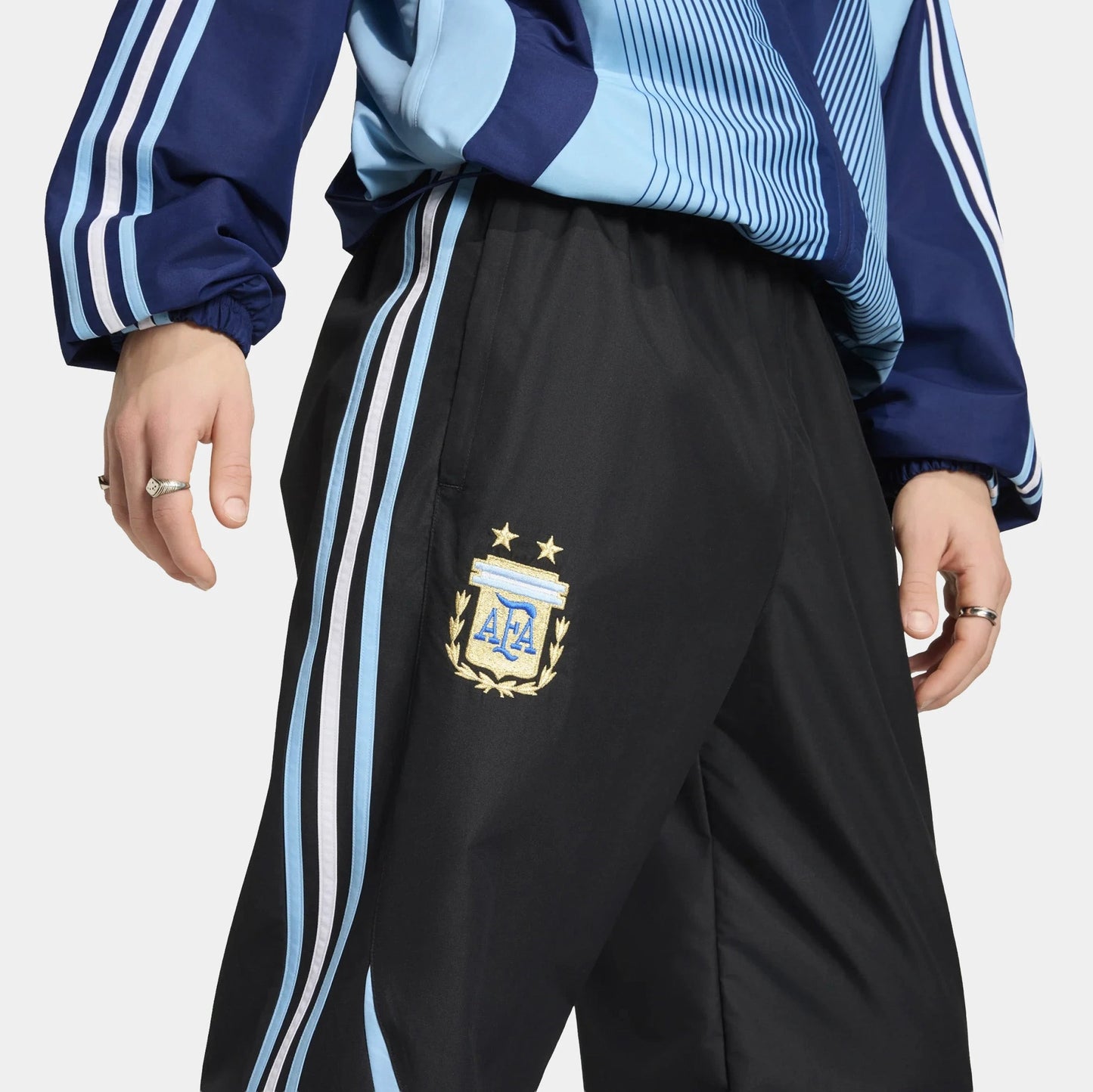 Argentina 2006 Track Woven Mens Pants (Black) — view 3 of 4