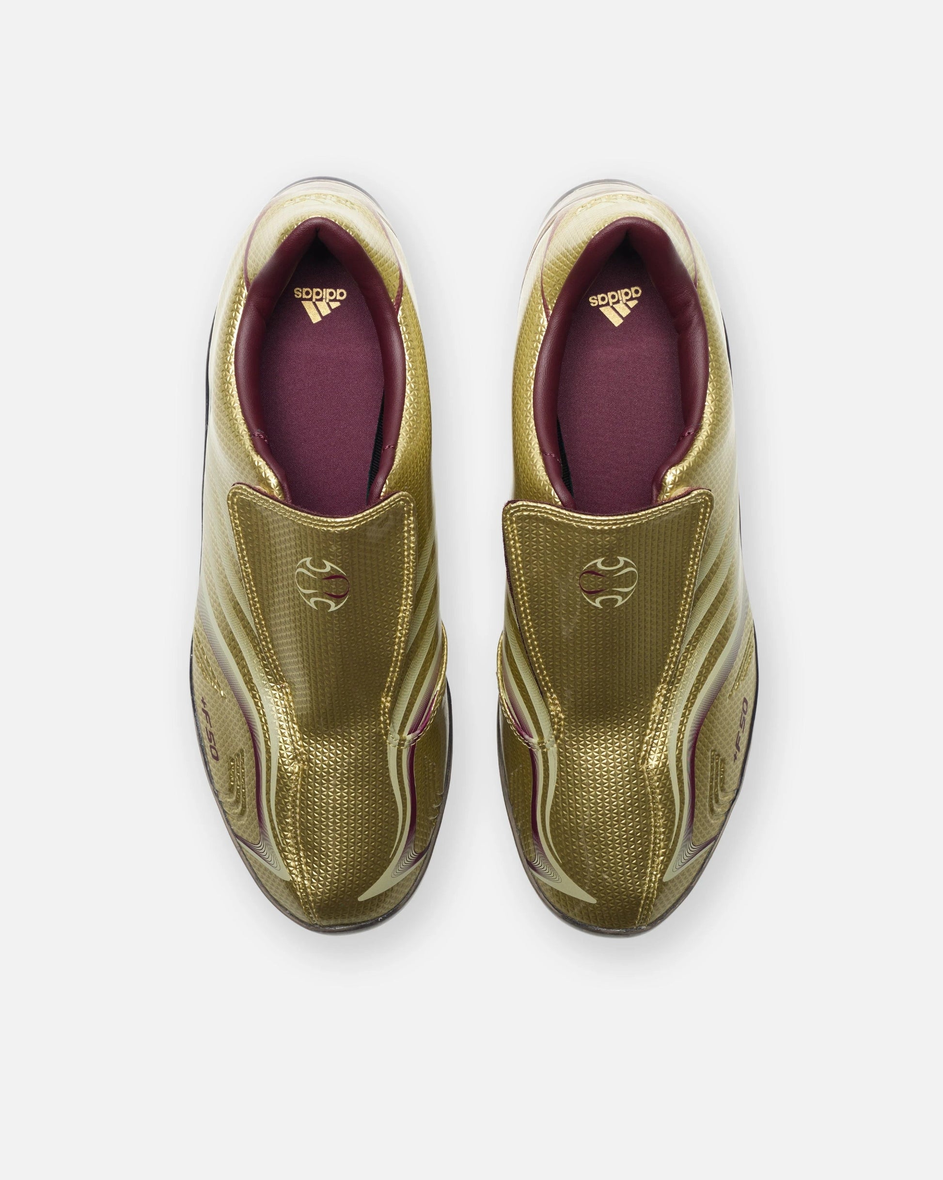 adidas WMNS F50 Adiframe - Goldmt/ Icgome/ Maroon — view 4 of 5