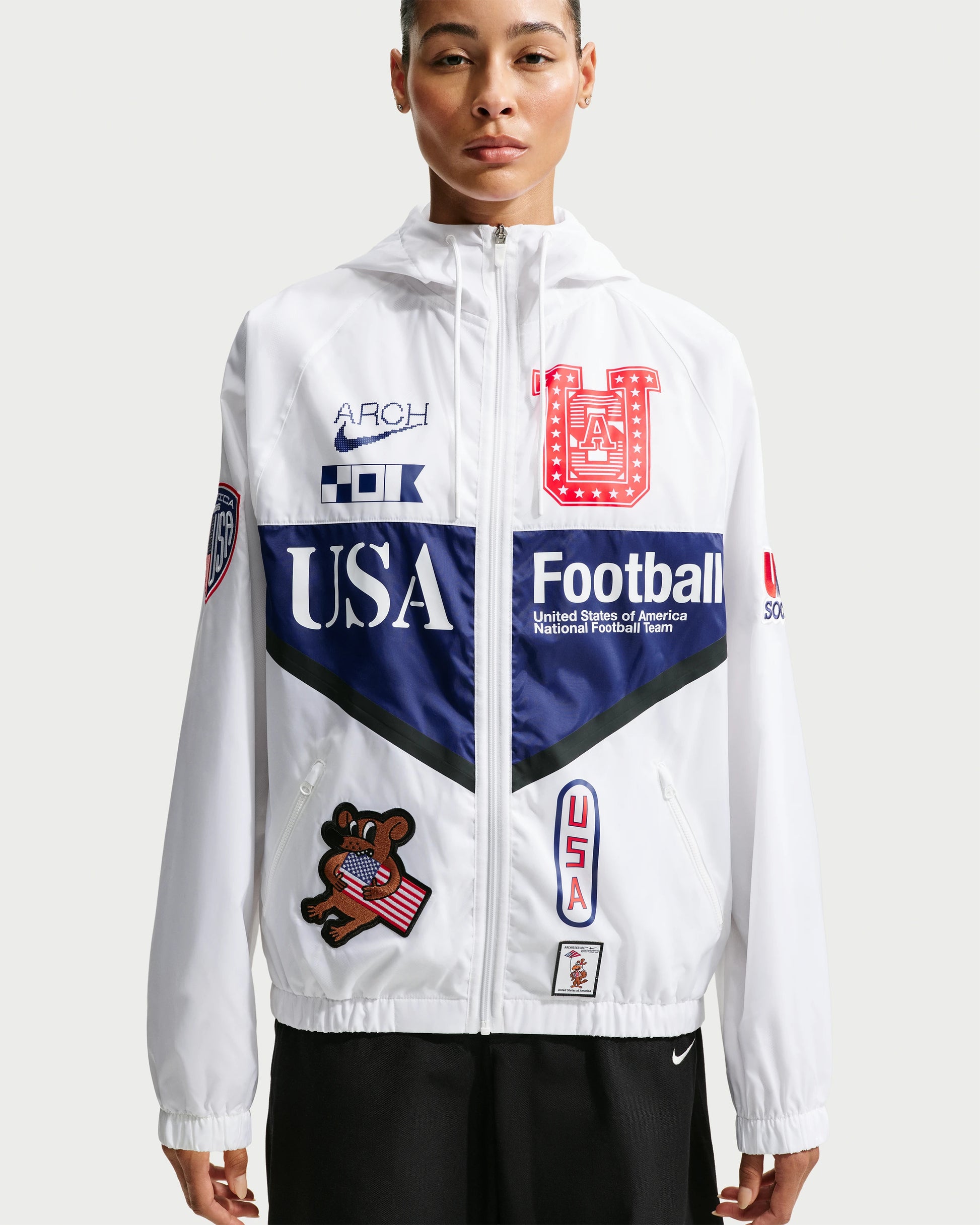 Nike x VAA USA Anthem Jacket - White — view 1 of 6