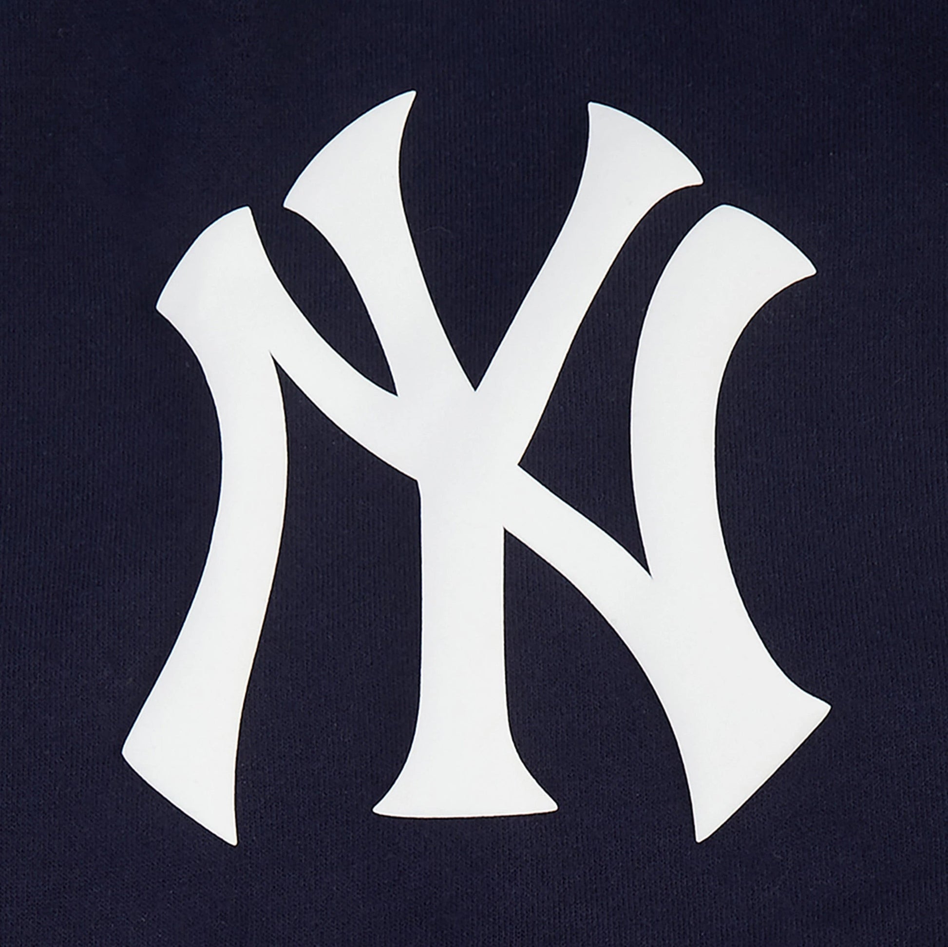 New York Yankees All Pro Fleece Zip Up Mens Hoodie (Navy/White) — view 4 of 4