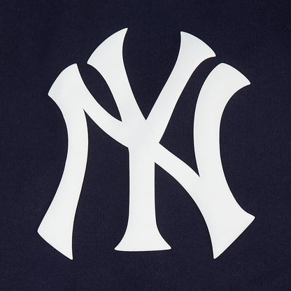 New York Yankees All Pro Fleece Zip Up Mens Hoodie (Navy/White) — view 4 of 4