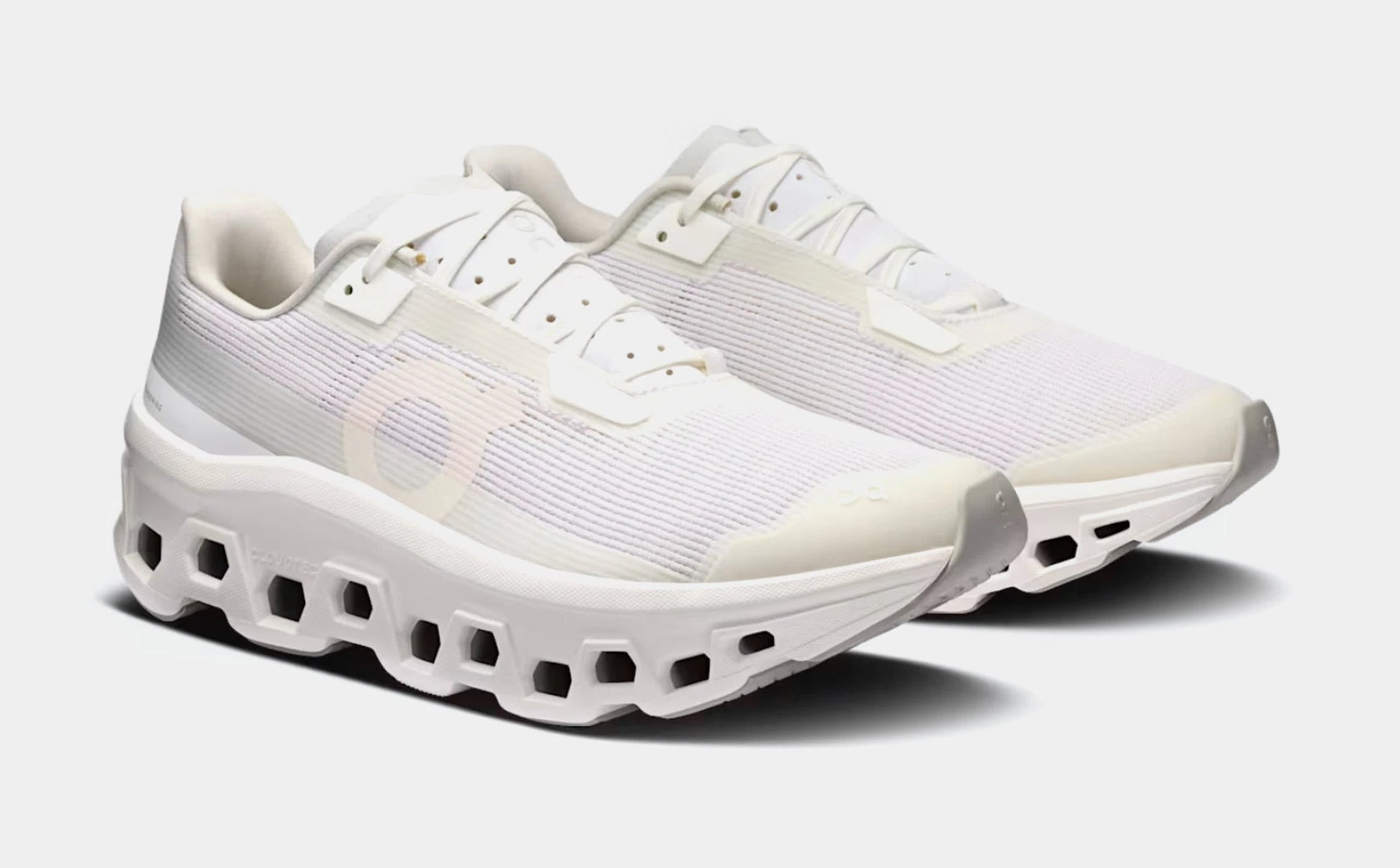Cloudmonster Void Womens Running Shoes (White/White) — view 4 of 4