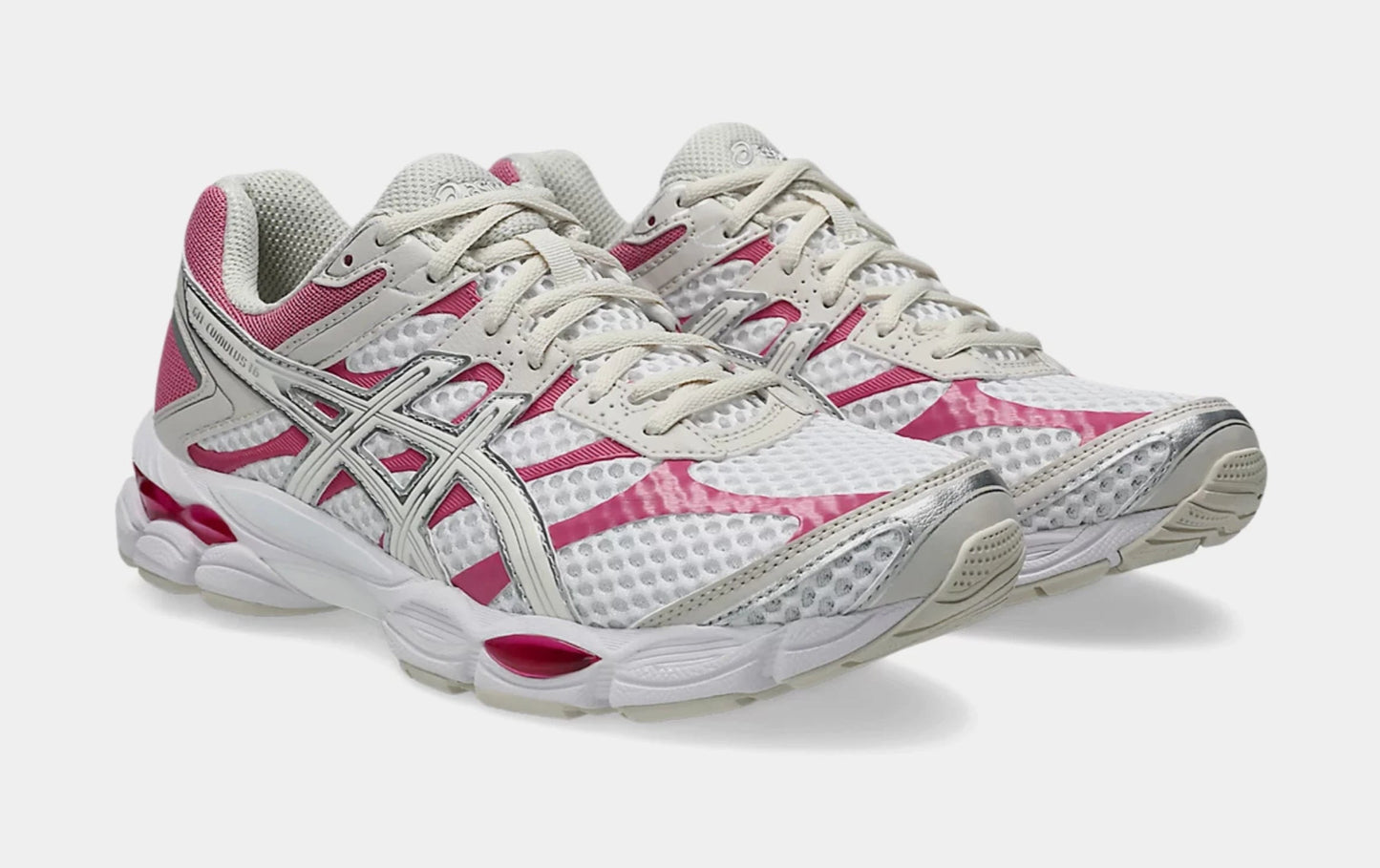 Gel Cumulus 16 Mens Running Shoes (Cream/Pink) — view 4 of 4
