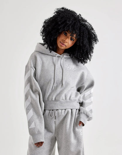 Off-White L/AB Cropped Fleece Hoodie — view 1 of 6