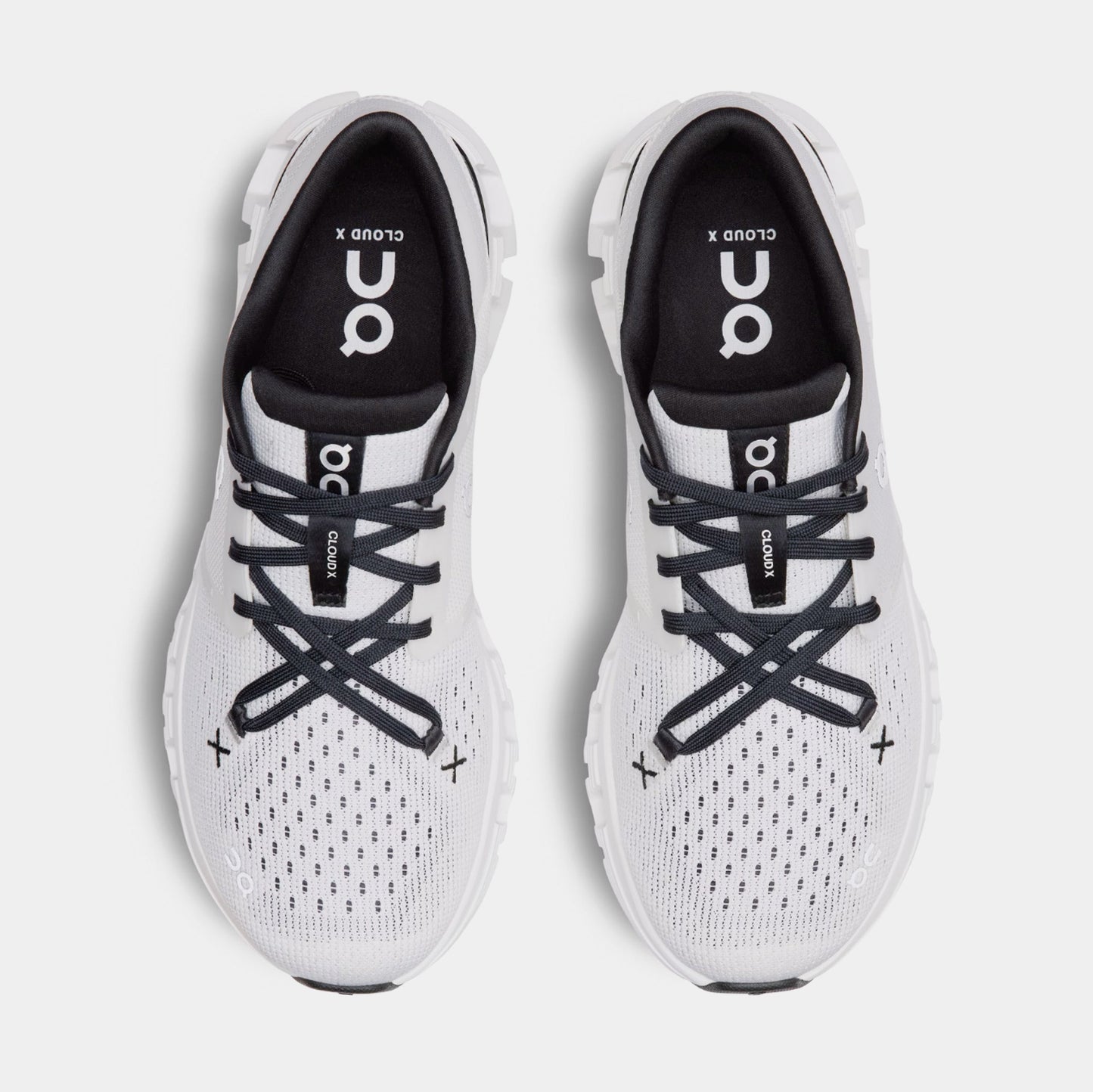 Cloud X Womens Running Shoes (Ivory/Black) — view 2 of 4