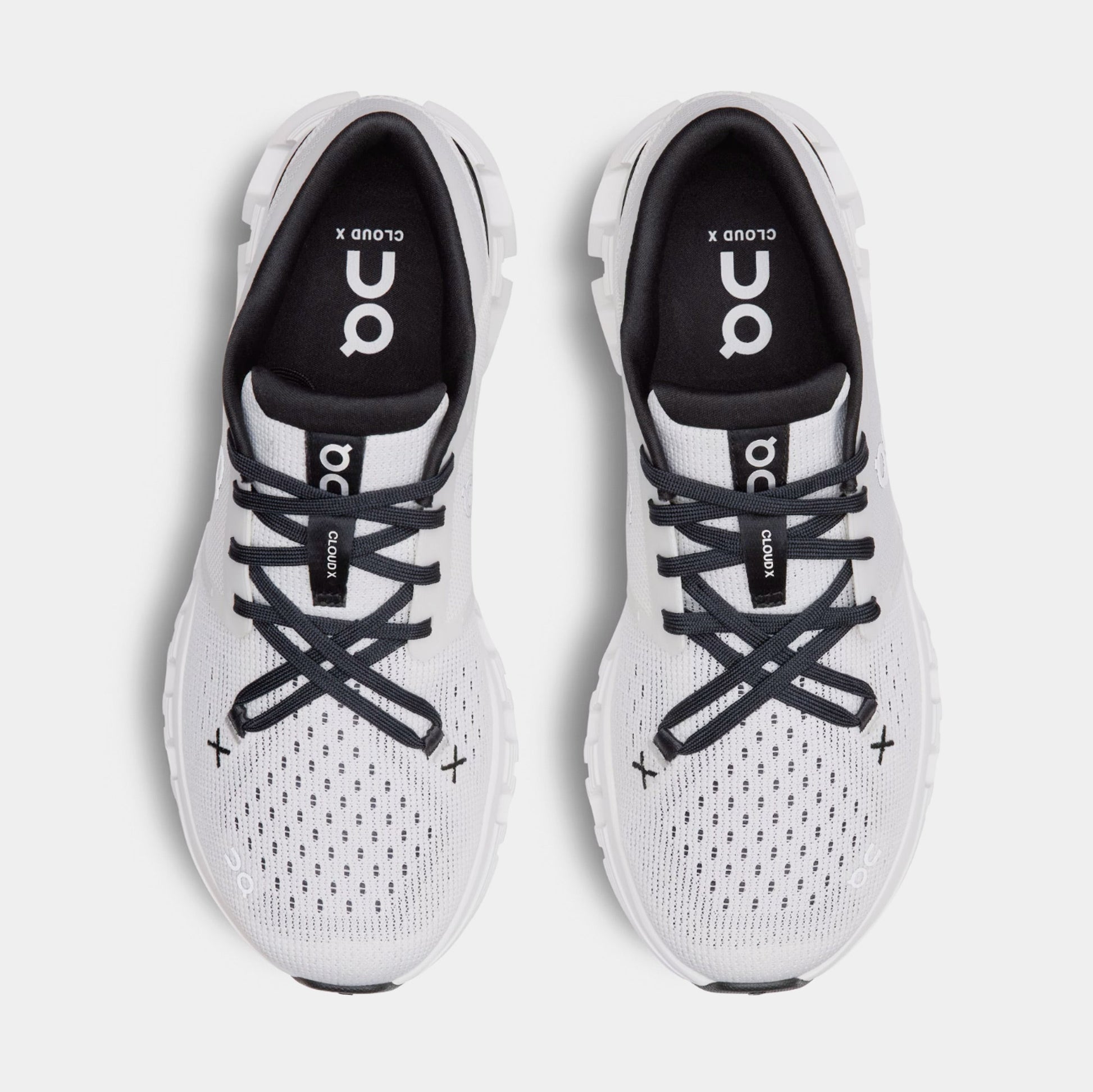 Cloud X Womens Running Shoes (Ivory/Black) — view 2 of 4