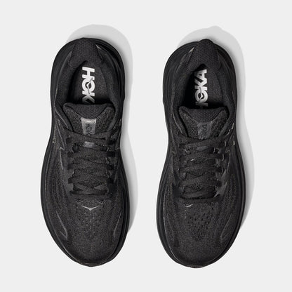 Clifton 10 Womens Running Shoes (Black/Black) — view 2 of 3