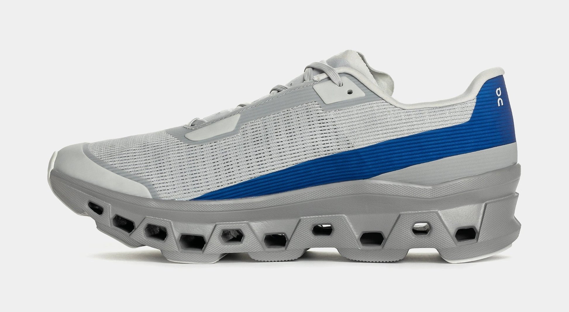 Cloudmonster Void Mens Running Shoes (Grey/Blue) — view 3 of 6