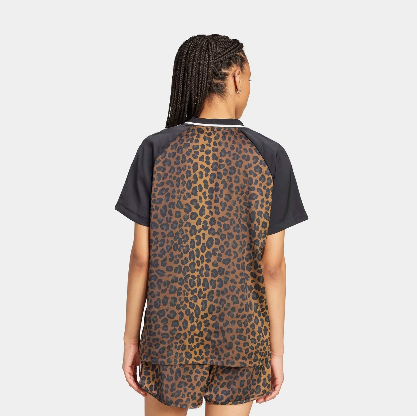 adidas Originals Leopard Football Womens Jersey (Multi Color/Bronze Strata)