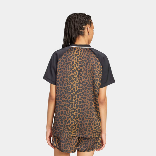 adidas Originals Leopard Football Womens Jersey (Multi Color/Bronze Strata)